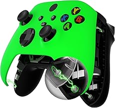 eXtremeRate FaceMag Neon Green Magnetic Replacement Front Housing Shell for Xbox Series X & S Controller, DIY Faceplate Cover Accent Ring for Xbox Core Controller Model 1914 - Controller NOT Included