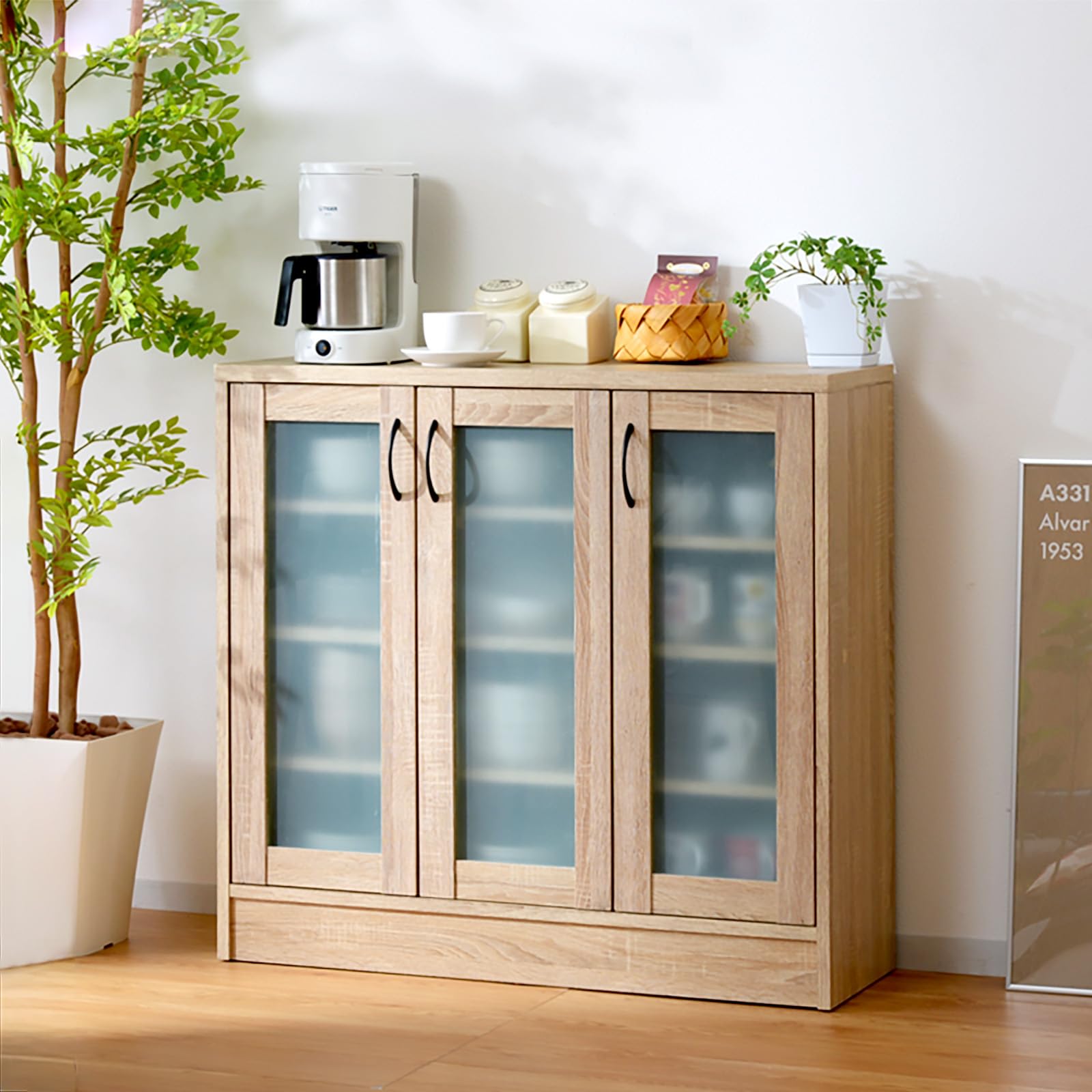 Amazon.co.jp: YM World 00-012 Cupboard, Natural Kitchen, Low Type
