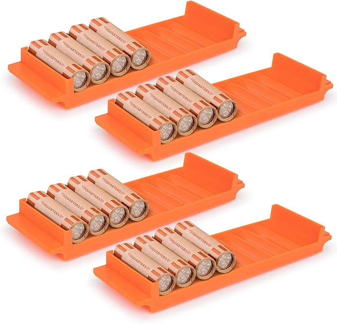 Rolled Coin Storage Organizer, Coin Wrappers Storage Coin