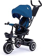 Foryourlittleone Kids Trike V3 Pink Tricycle Baby Push with Parent Handle Bike 9 Months to 5 Years (Blue)