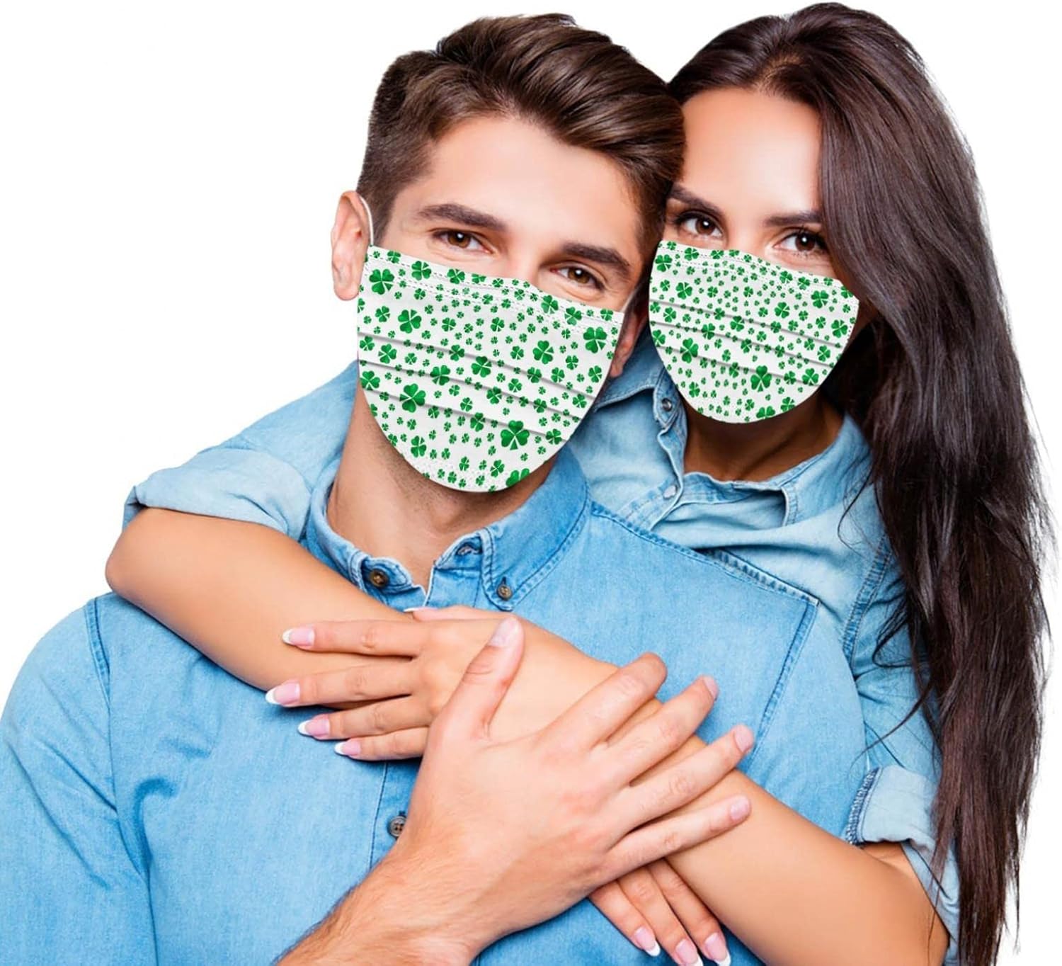 50PCS St. Patrick Print Day Face Masks for Women - 3-Ply Floral Print Face Mask for Adult Spring Summer Beach (P_50PCS_St. Patrick Day Print) : Clothing, Shoes & Jewelry