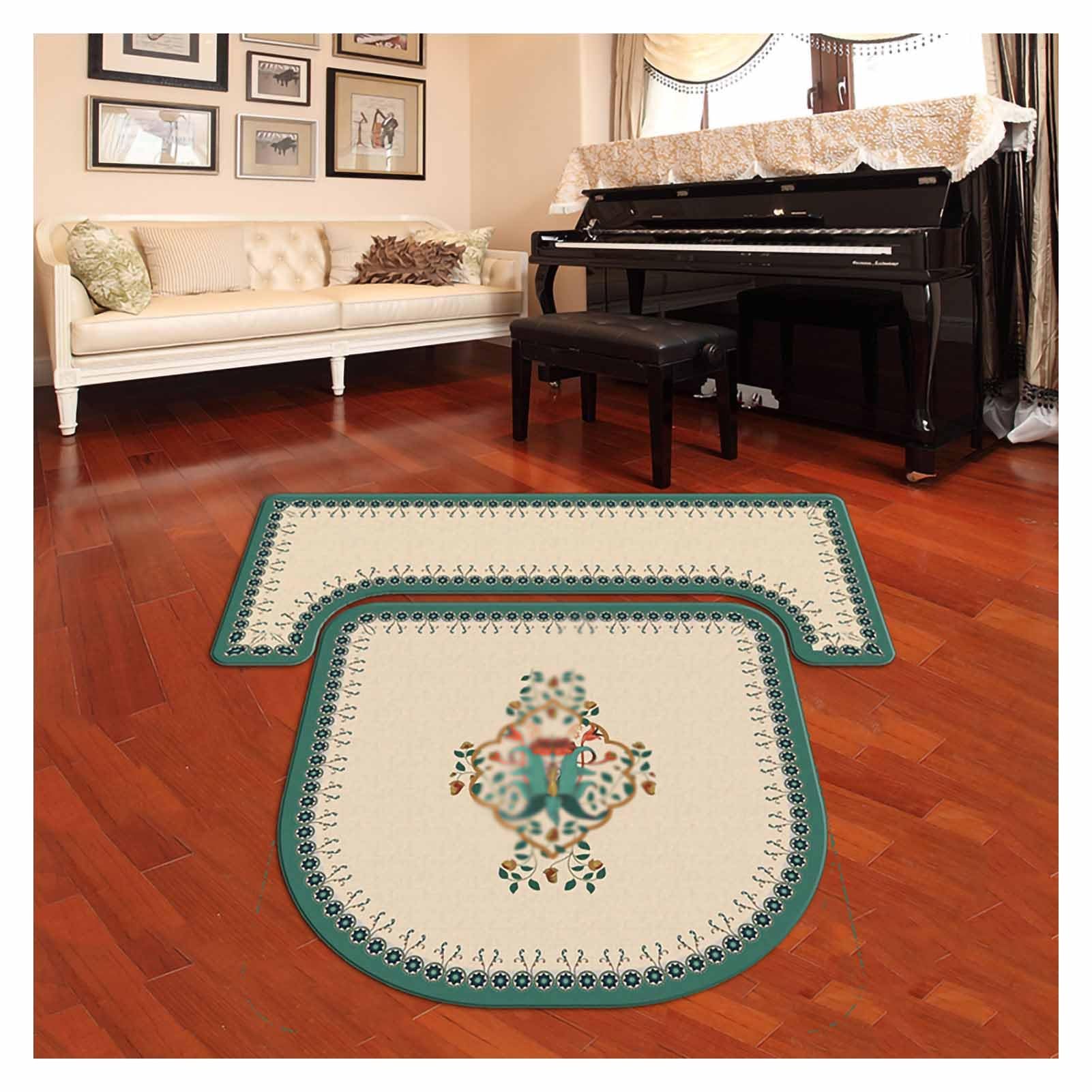 Tapis pour piano droit tapis de sol épais insonorisant 70x160cm