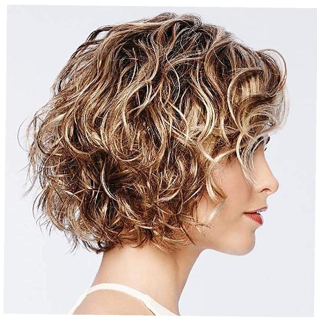Amazon.co.jp: 1PCヘアウェーブウィッグミックスブラウンカラー