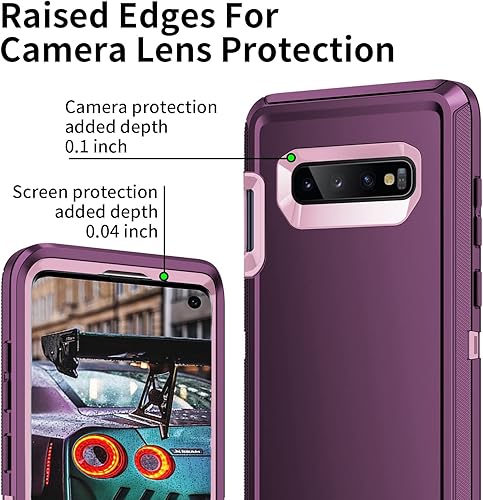 Miniatura 9 de Funda para Galaxy S10e, a prueba de golpes, a prueba de caídas, a prueba de polvo, protección de cuerpo completo de 3 capas, funda rígida de alto