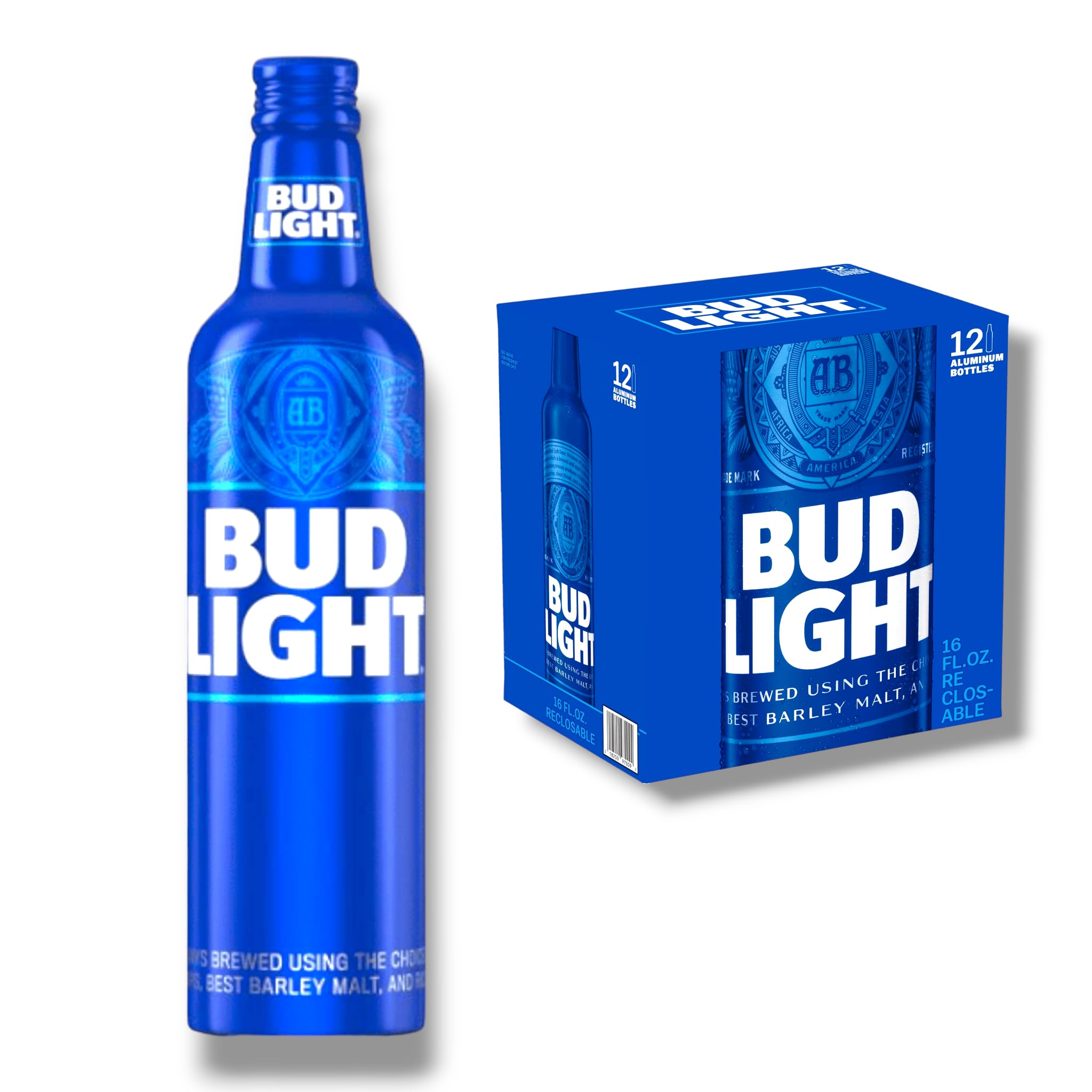 Bud Light Aluflasche 24 x 473ml - Original Import aus den USA - Twist-Off Cap - Anheuser Busch