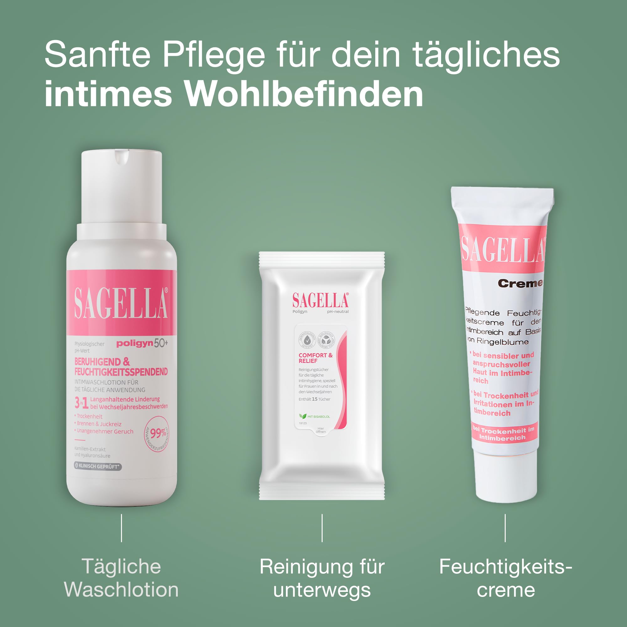 SAGELLA poligyn Waschlotion, 500 ml Lotion