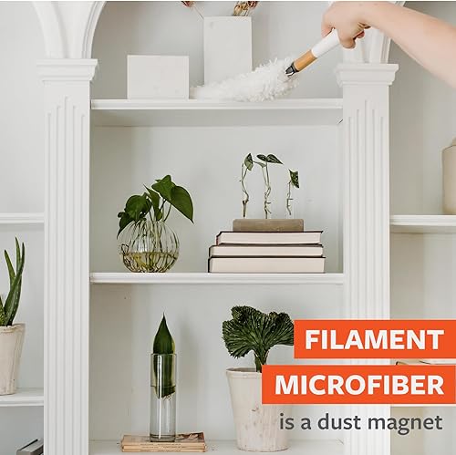 Vista 6 de Full Circle - FC14603W Dust Whisperer Washable Microfiber Duster with Replaceable Head, White