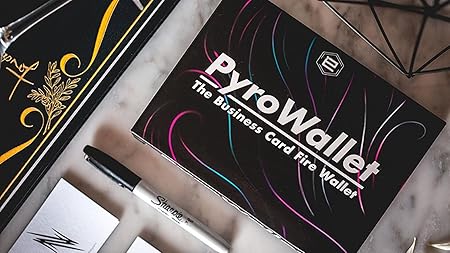 ZQION PYRO Wallet Magic Tricks Magician Close Up Street Illusions Gimmick Props Mentalism Funny The Business Card Fire Wallet Magia