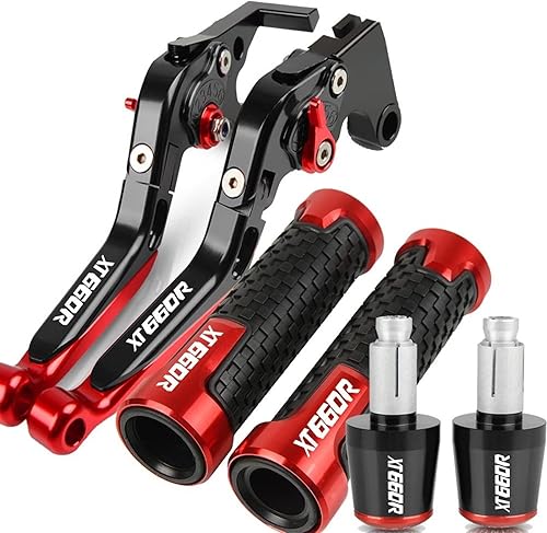 DOUKI Para Yamaha XT660R 2004-2016 Palancas de embrague de freno de motocicleta Agarraderas Agarres Extremos Ajustable Plegable CNC Accesorios con