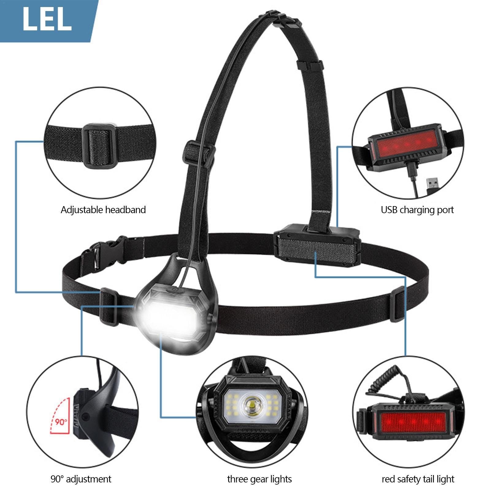 2 Lampes De Course à Clip LED - Magnétiques, Multiples Modes, Pour Sécurité Nocturne En Jogging Ou Vélo