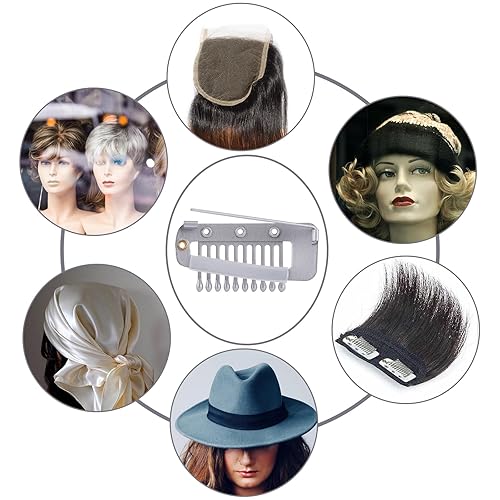 Miniatura 4 de 6 clips Chunni con pasadores de seguridad, clips de peluca ocultos de acero inoxidable con pasador de seguridad, clips de agarre Chunni Dupatta