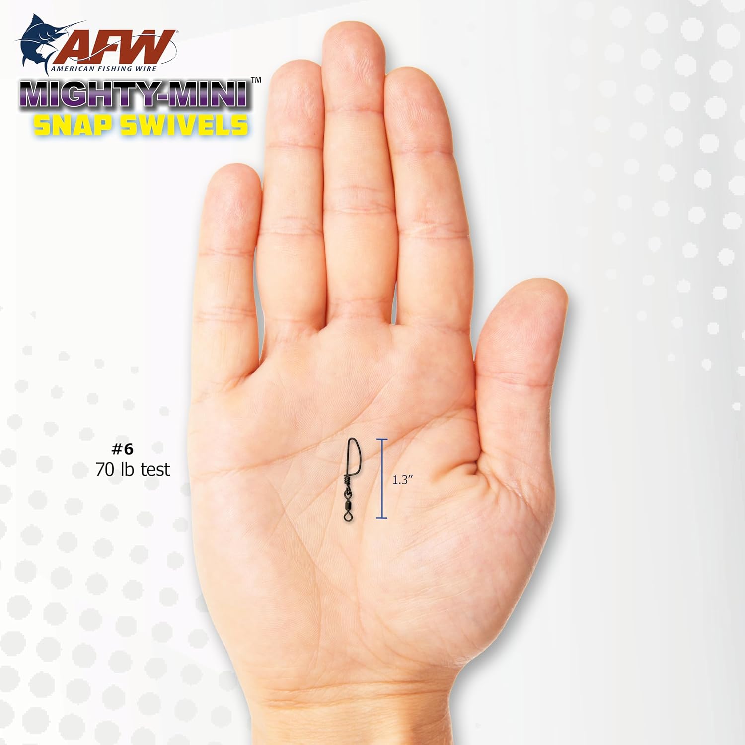 American Fishing Wire Mighty Mini Snap Crane Swivels - 100% Stainless Steel, 3X Stronger Than Brass, Up to 600lb Test - Essential Fishing Gear for Every Tackle Box - Ideal for Any Fishing Line Leader