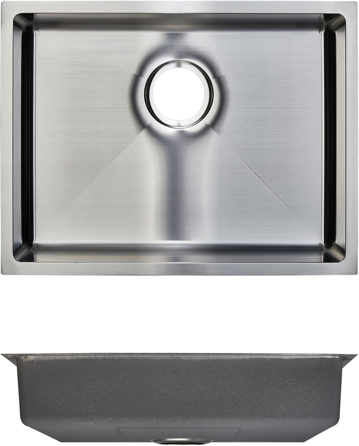 Wells Handcrafted 23-inch 18-gauge Undermount Single Bowl ADA Compliant Stainless Steel Kitchen Sink