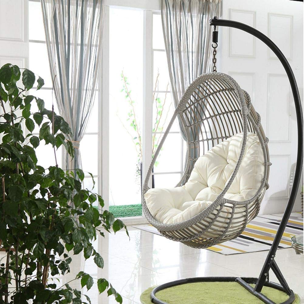 YULIAN Yuany Dondolo Uovo Cuscino Sedia con Sospensione Poltrona pensile Appeso Nido Stretto Addensare sospeso Back To Patio Giardino, 90,12 Mila Centimetri Grande Vendita (Senza Poltrona),H