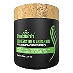 Herbishh Argan Hair Mask-Deep Conditioning & Hydration For Healthier Looking Hair for very Dry, Weak, Stressed Out Hair, No Sulphates, No Parabens
