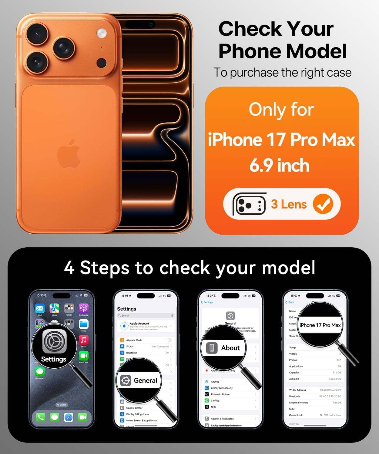 Magnetic for iPhone 17 Pro Max Case with Built-in Sensitive Screen Protector, Full-Body Dual Front& Back Protective Phone Case[Compatible with MagSafe] DropProof 17 ProMax Cover 6.9", Purple