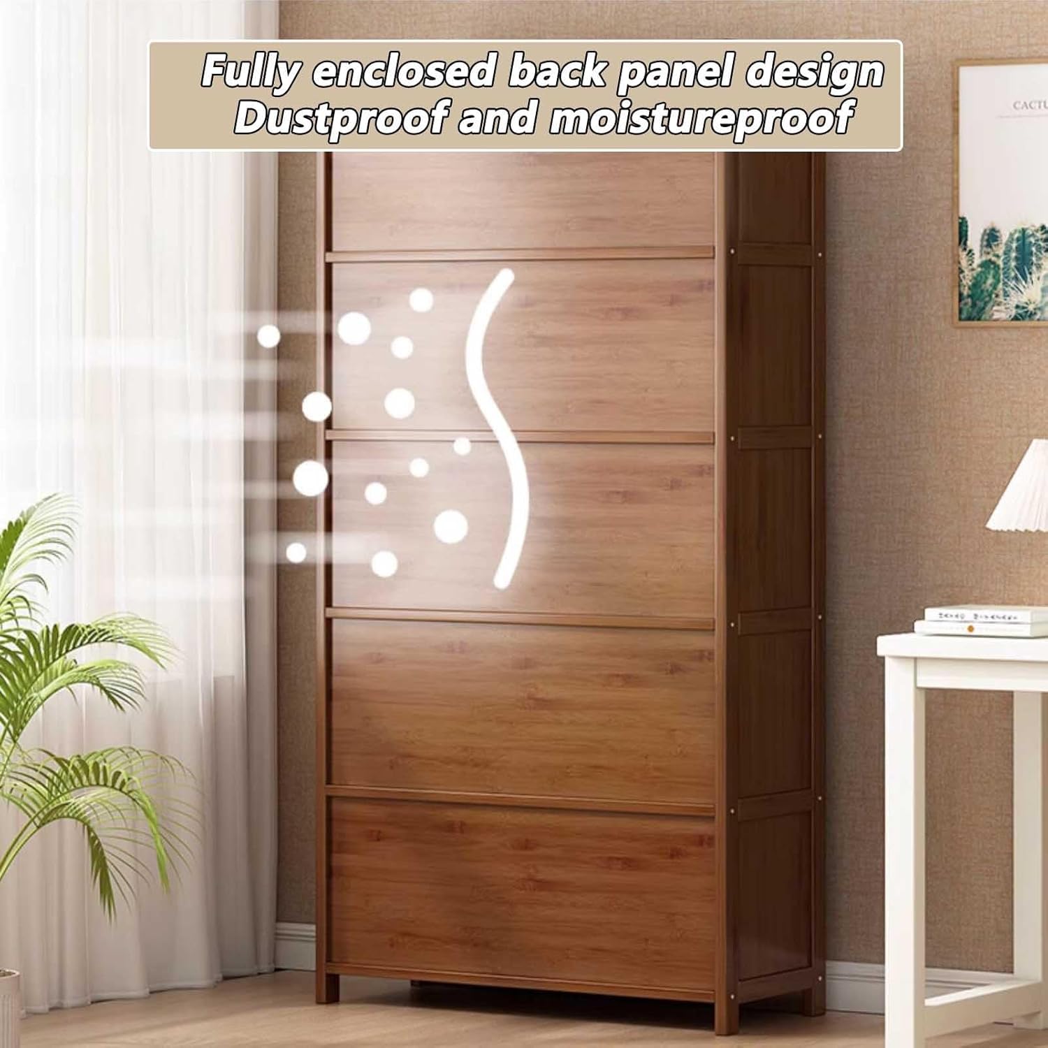 Display Cabinet Toys Display Shelf，Figure Display Cabinet/Transparent Display Cabinet with Flip Up Door, Glass Display Case, Curio Cabinet, Dustproof Protection Showcase, Natural Bamboo Fram