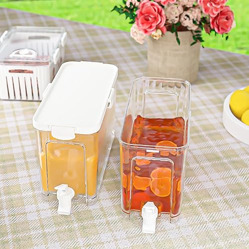 Miniatura 4 de Dispensador de agua de cubo de jugo 3.5L,Cubo de agua fría para bebidas de refrigerador,Dispensadores de bebidas heladas