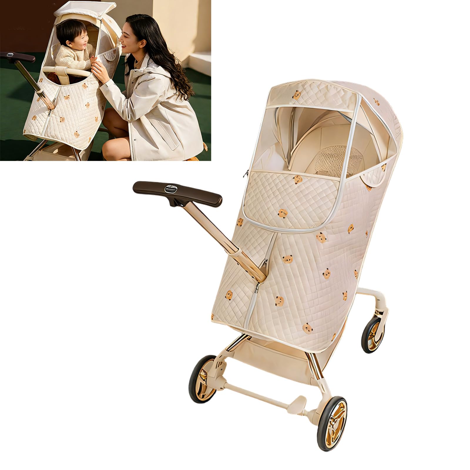 Parapioggia per passeggino per con tessuto Oxford, Hare