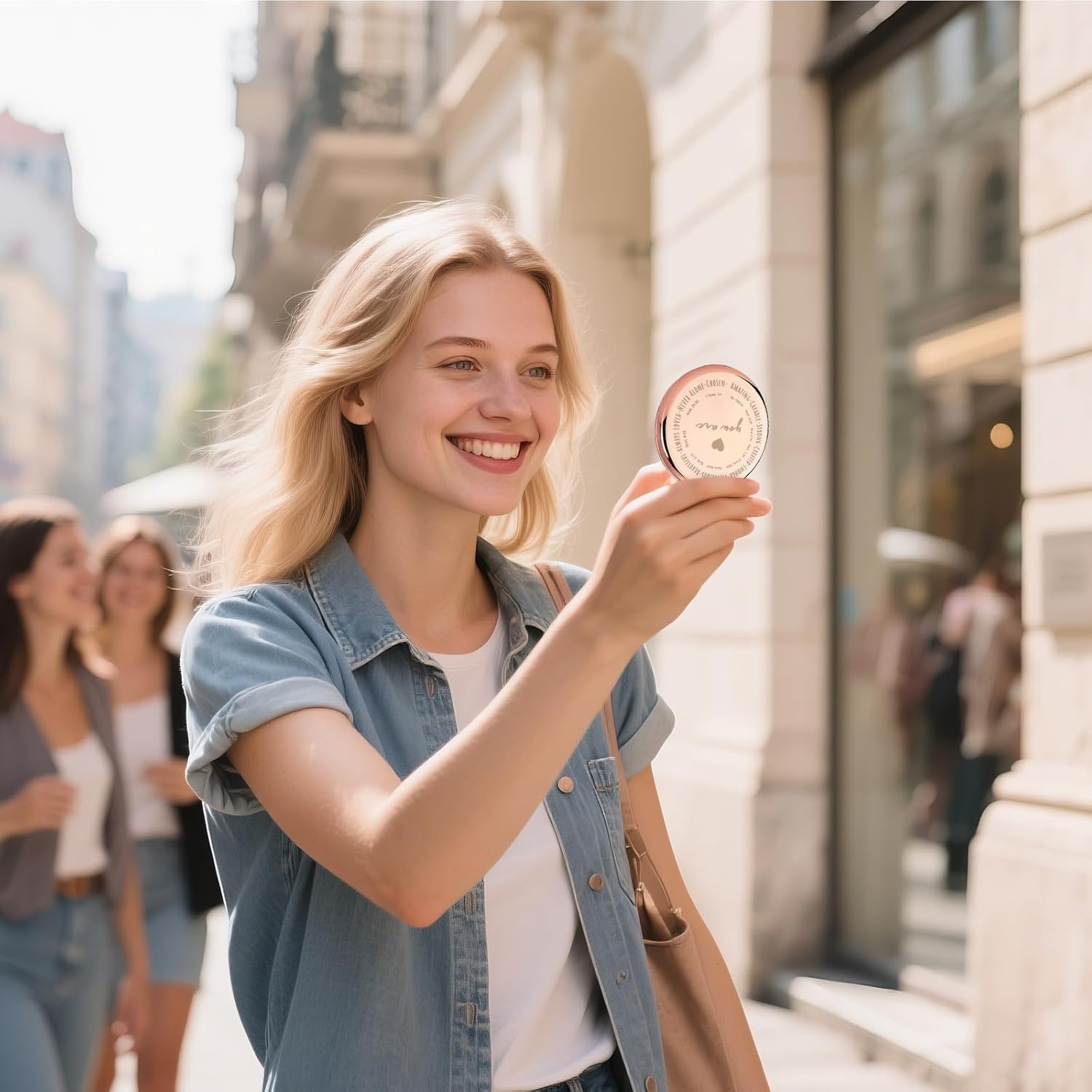 GAOLZIUY Inspirational Gifts from Women, Christian Gifts for Women Religious, Spiritual Gift Compact Mirror, Appreciation Birthday Gift for Sister Friends Thanksgiving Idea - Image 2