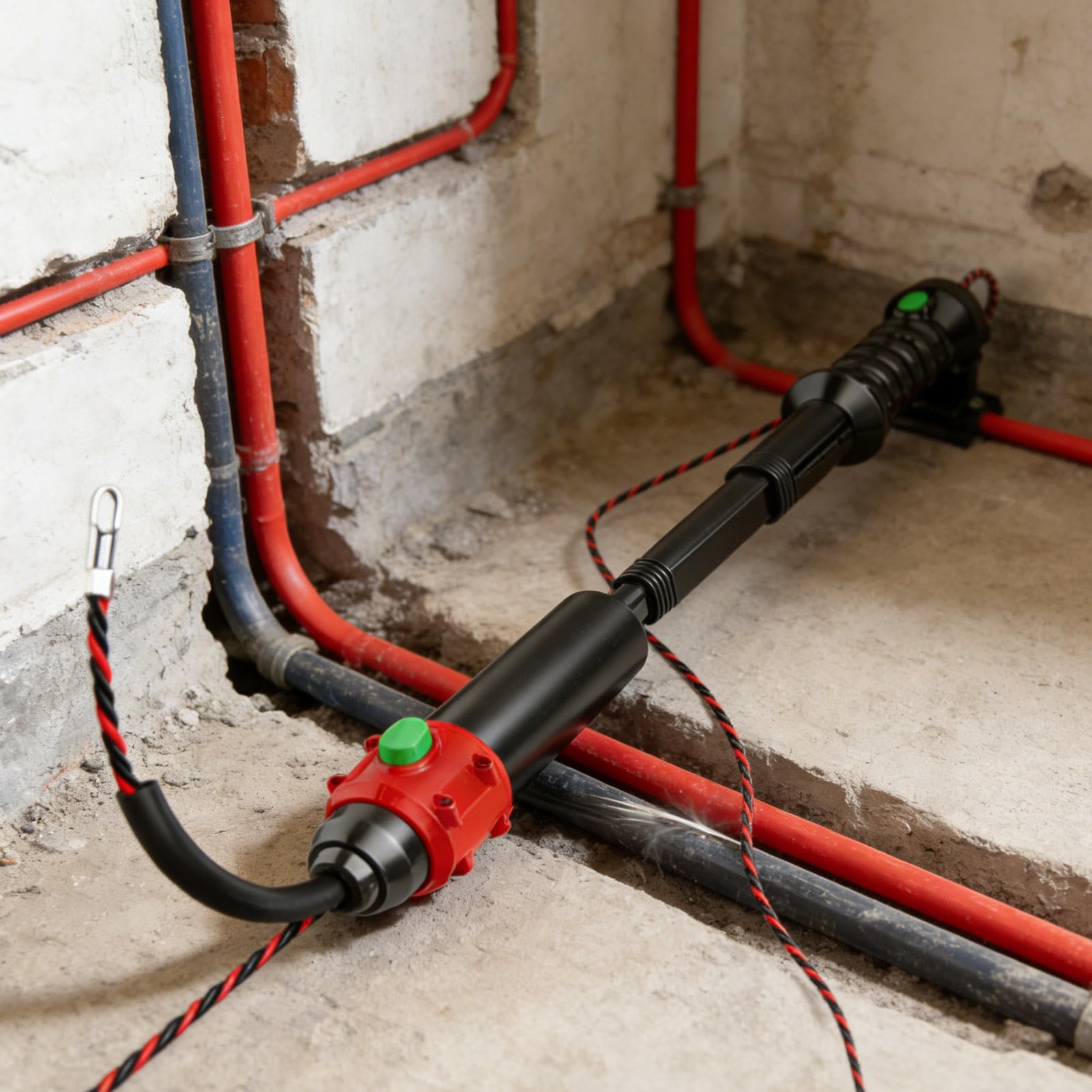Przeciągacz do kabli Ręczne narzędzie do przeciągania przewodów | Elektryczny przewlekacz Urządzenie do Montażu Instalacji Wewnętrznych i Układania w Ścianach dla Elektryków
