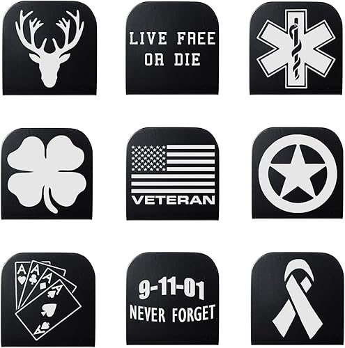 NDZ Performance Clip táctico para sombrero, ala de empuje personalizada, etiquetas de moral grabadas con láser, aluminio anodizado en negro