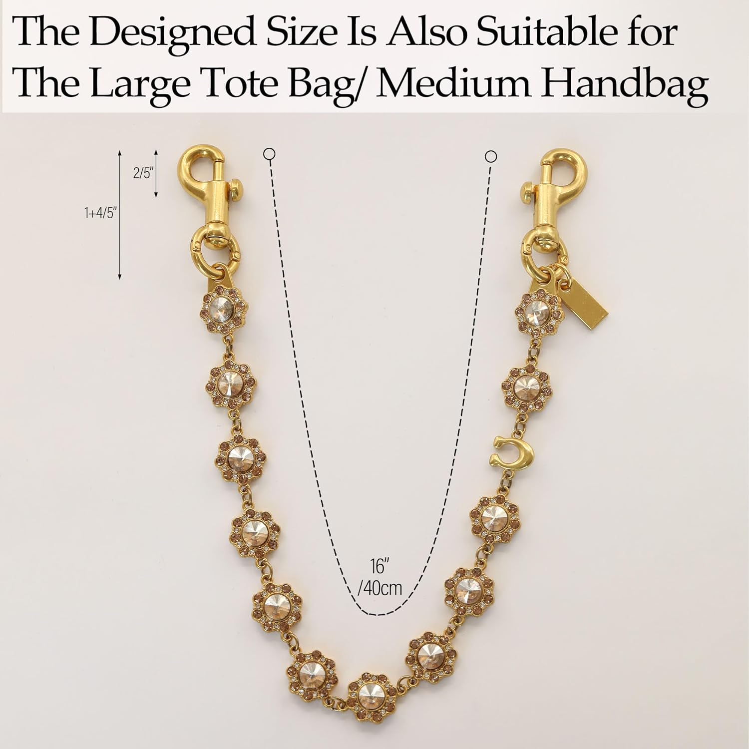 Bag Chain Charm for Handbag, Purse Charms Wallet Chains Bag Extender&Jeans Chain - Image 6