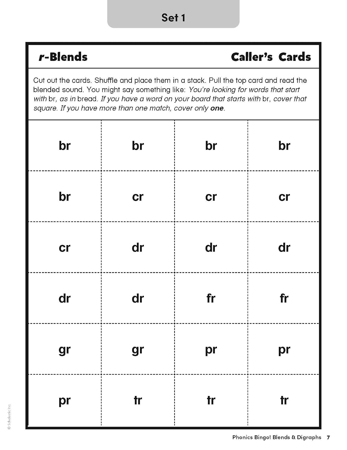 Phonics Bingo: Blends & Digraphs