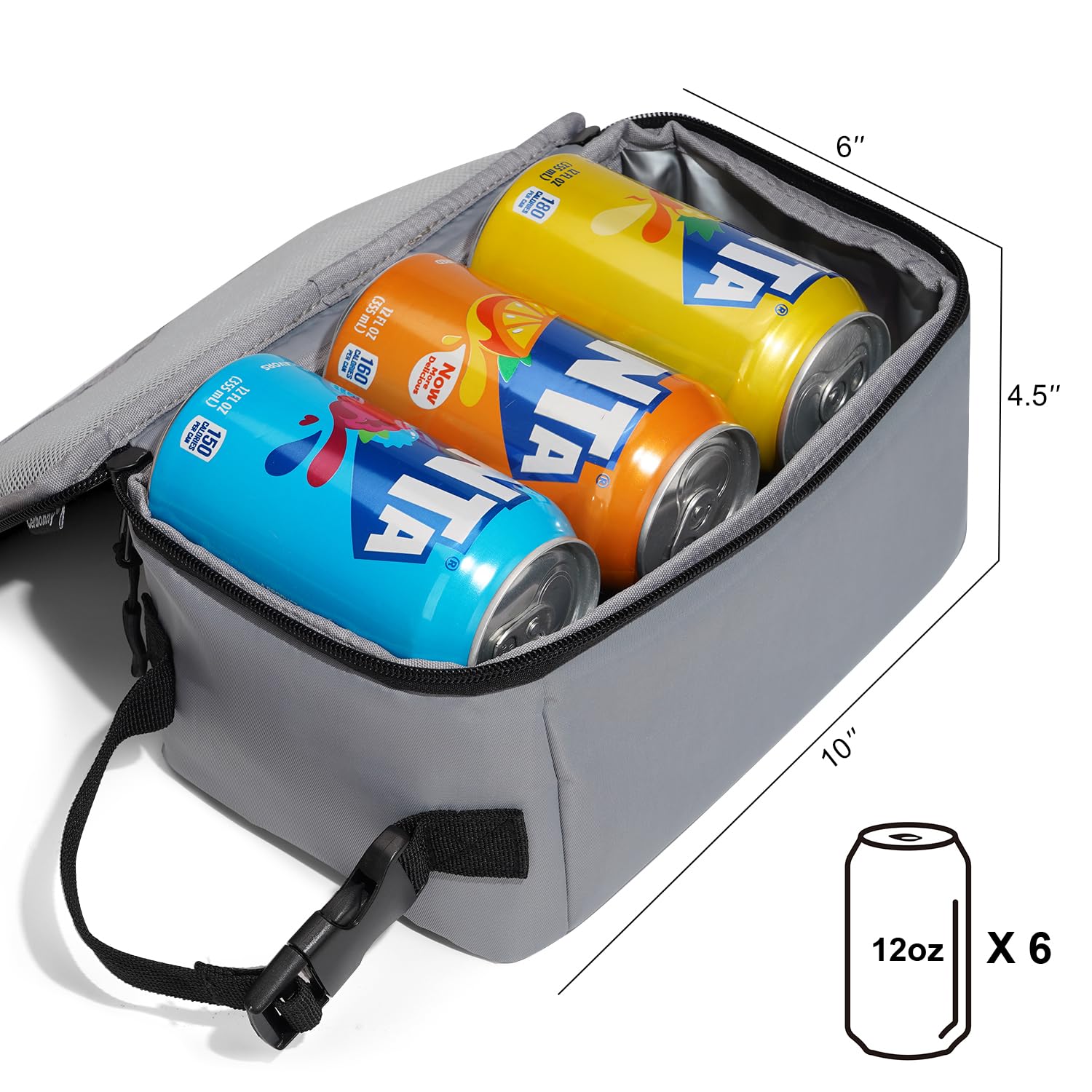 Cerbonny Small Cooler Bag Freezable Lunch Bag, Small Lunch Bag Insulated with Ice Pack - Image 3