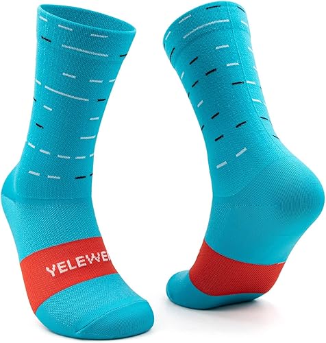 Miniatura 2 de Yelewen Calcetines de compresión atléticos para correr, para hombre y mujer, para senderismo, equitación, bicicleta, triatlón, entrenamiento,