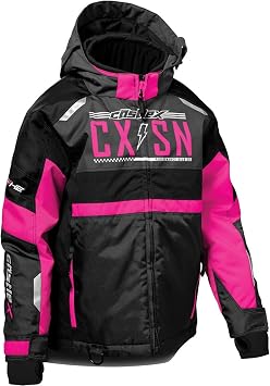 Castle X Youth Strike Jacket in Pink Glo/Charcoal/Black, Size X-Large