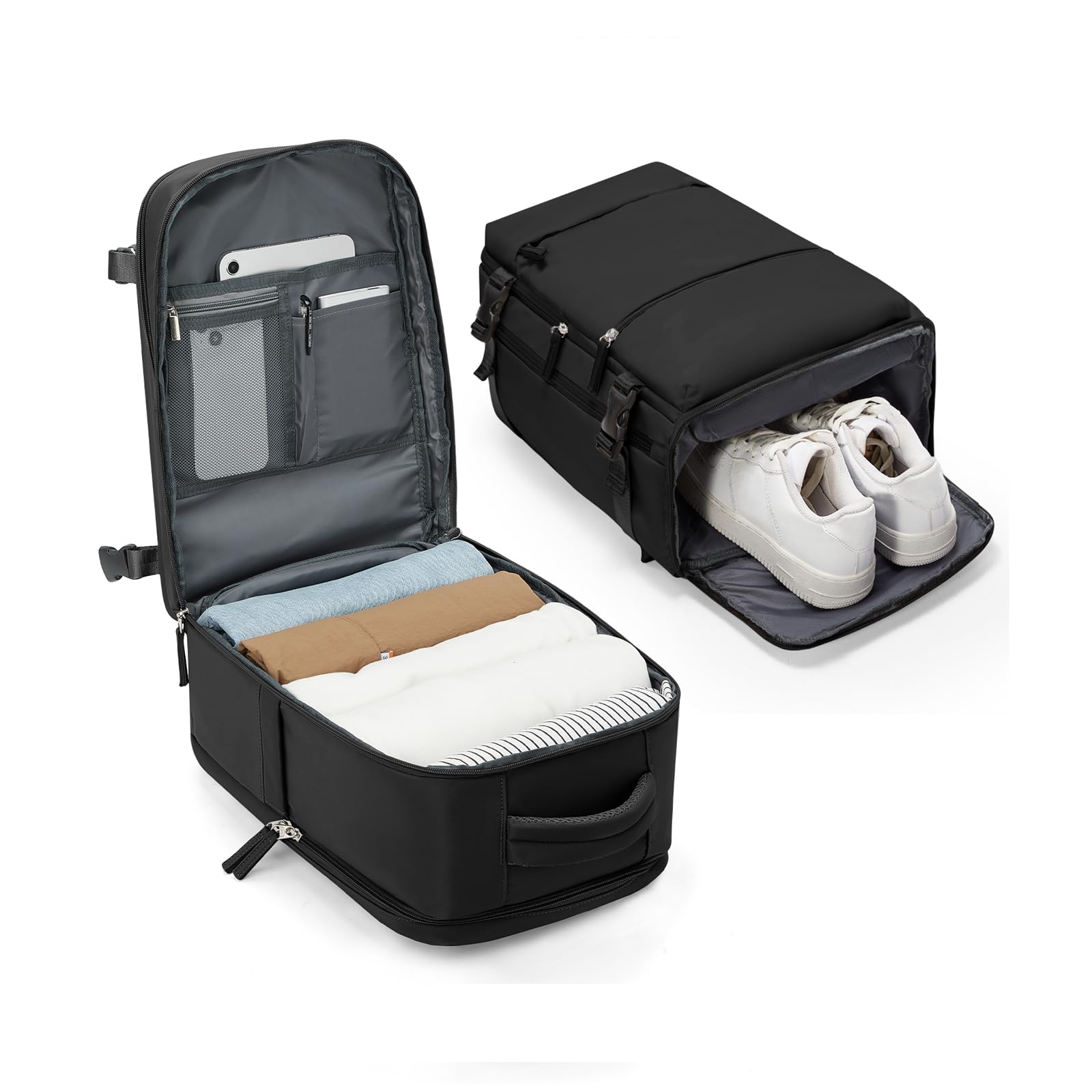 BJLFS Zaino Ryanair 40x30x20 Bagaglio A Mano 40x30x20 Zaino Viaggio Donna | Zaino 40x30x20 Ryanair con Tasca Antifurto Borse da Cabina per Wizzair Zaini Casual Impermeabile Zaino Portabili da 16pollici
