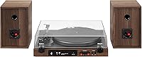 Vista 8 de Crosley C72 2-Speed Belt-Drive Bluetooth Turntable Record Player with 80W Speakers and Carbon Fiber Tonearm, Walnut