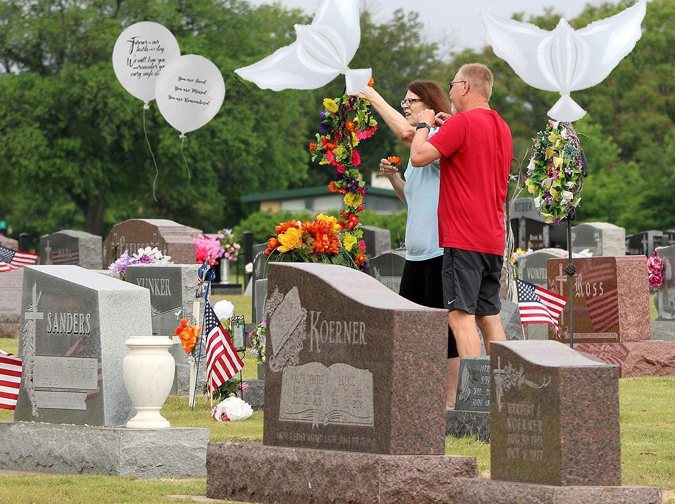 20 Pieces Memorial Funeral Balloons White Remembrance Biodegradable