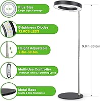 Vista 3 de LORDEM Grow Light, LED Plant Light for Indoor Plants Growing, Full Spectrum Desk Growth Lamp with Automatic Timer for 4H/8H/12H, 4 Dimmable Levels