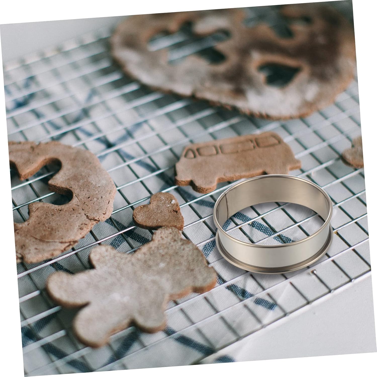 VOSAREA 24pcs Mousse Ring Molds Non-stick Stainless Steel Cake Molds for Diy Baking Easy Demoulding for Cookies Cupcakes Desserts for Baking Enthusiasts