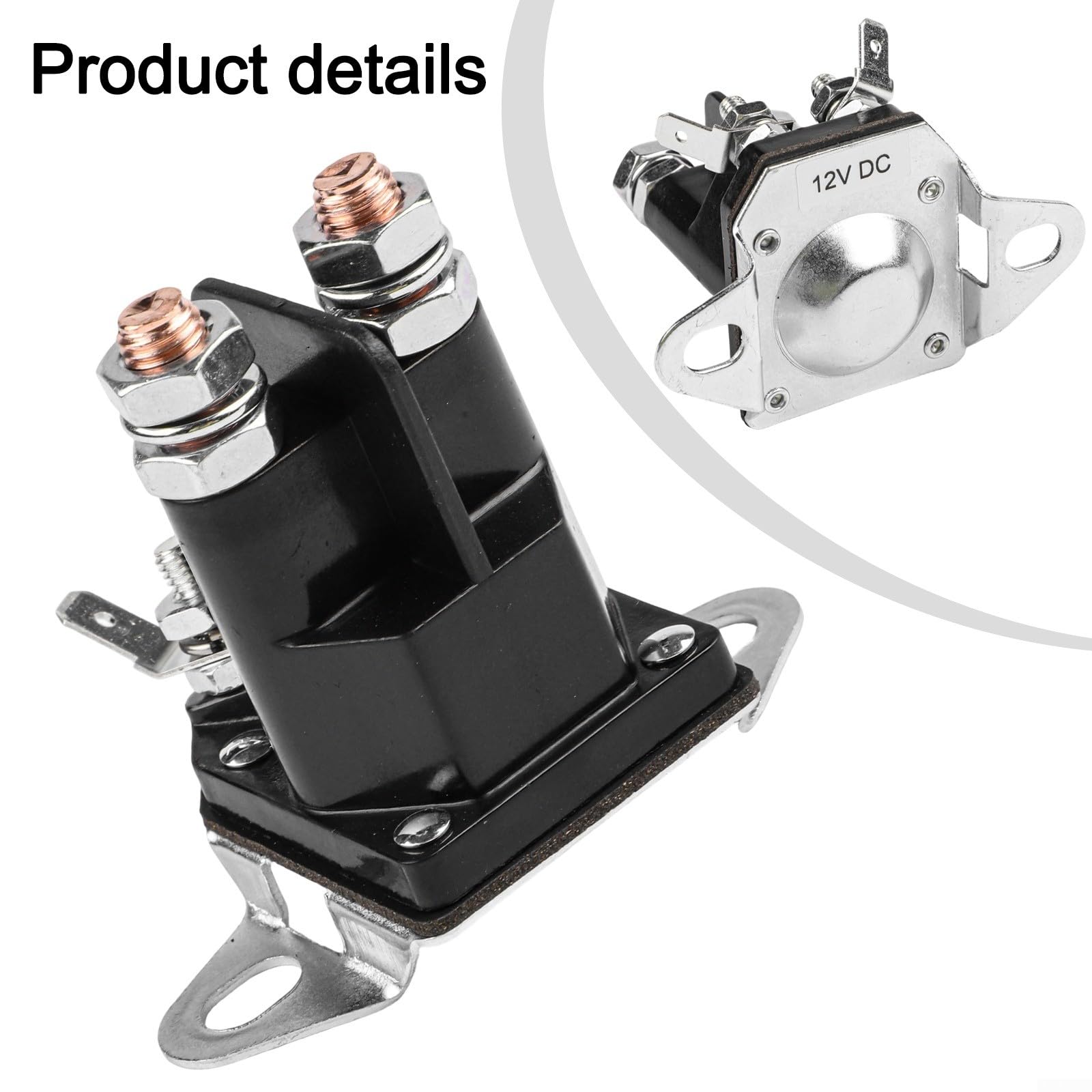 12 V 4-poliger Magnet-Rasenmäher Traktor, einfach zu installieren, Starterrelais, kompatibel mit Castel-Garden Sabo Herkules Gilson