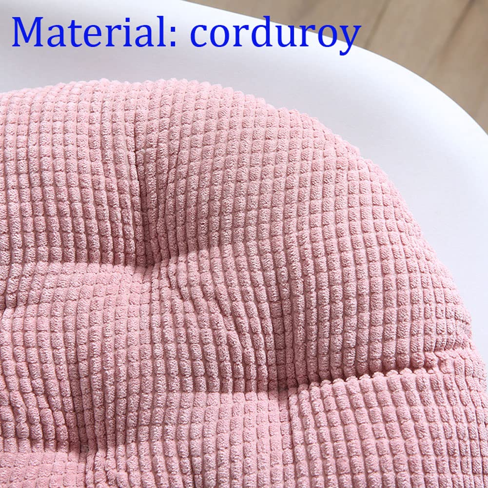 Coussin Rond Velours 50x50 Cm – Antidérapant, Housse Lavable – Pour Chaises De Jardin, Salle à Manger, Bureau