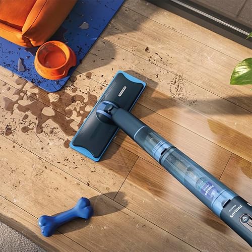 Philips OneUp 5000 Serpillère électrique – 2 sols plus propres², 2 x nettoyage plus rapide, deux réglages d'humidité pour sols durs et délicats, sans fil, avec articulation pivotante à 360° - 5