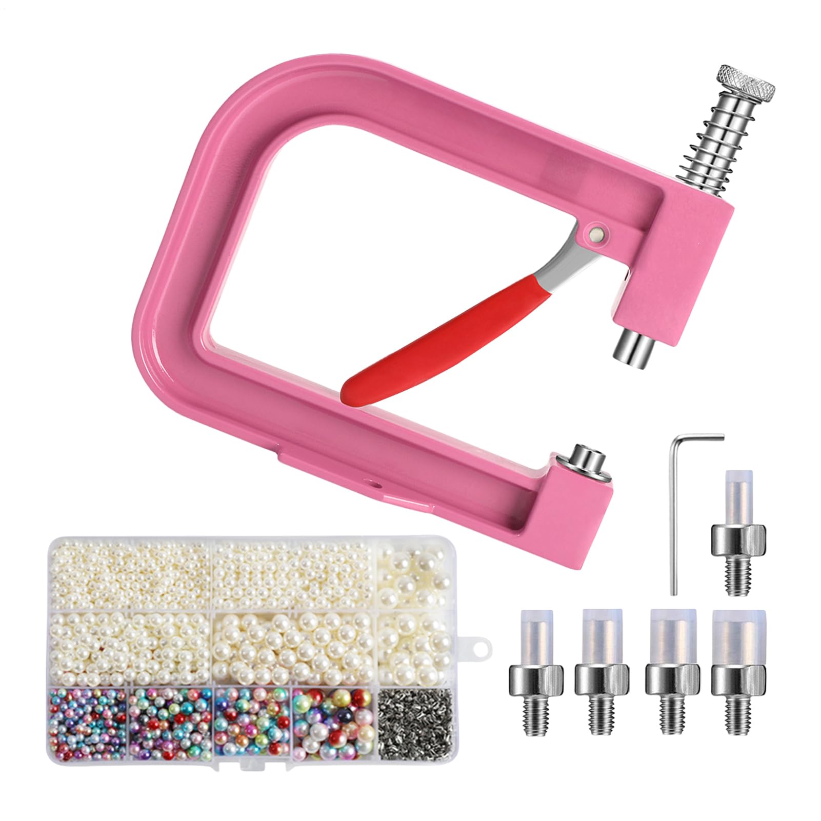 Patifirst Macchina per Incastonare Perle,Macchina Per Strass E Perle | Applicatore Per Creare Rivetti Artigianali Per Decorazione Gioielli Abbigliamento E Borsette
