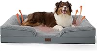 Vista 178 de Bedsure - Cama ortopédica pequeña para perros, sofá cama lavable para perros pequeños, espuma de soporte con funda extraíble y lavable, forro Verde