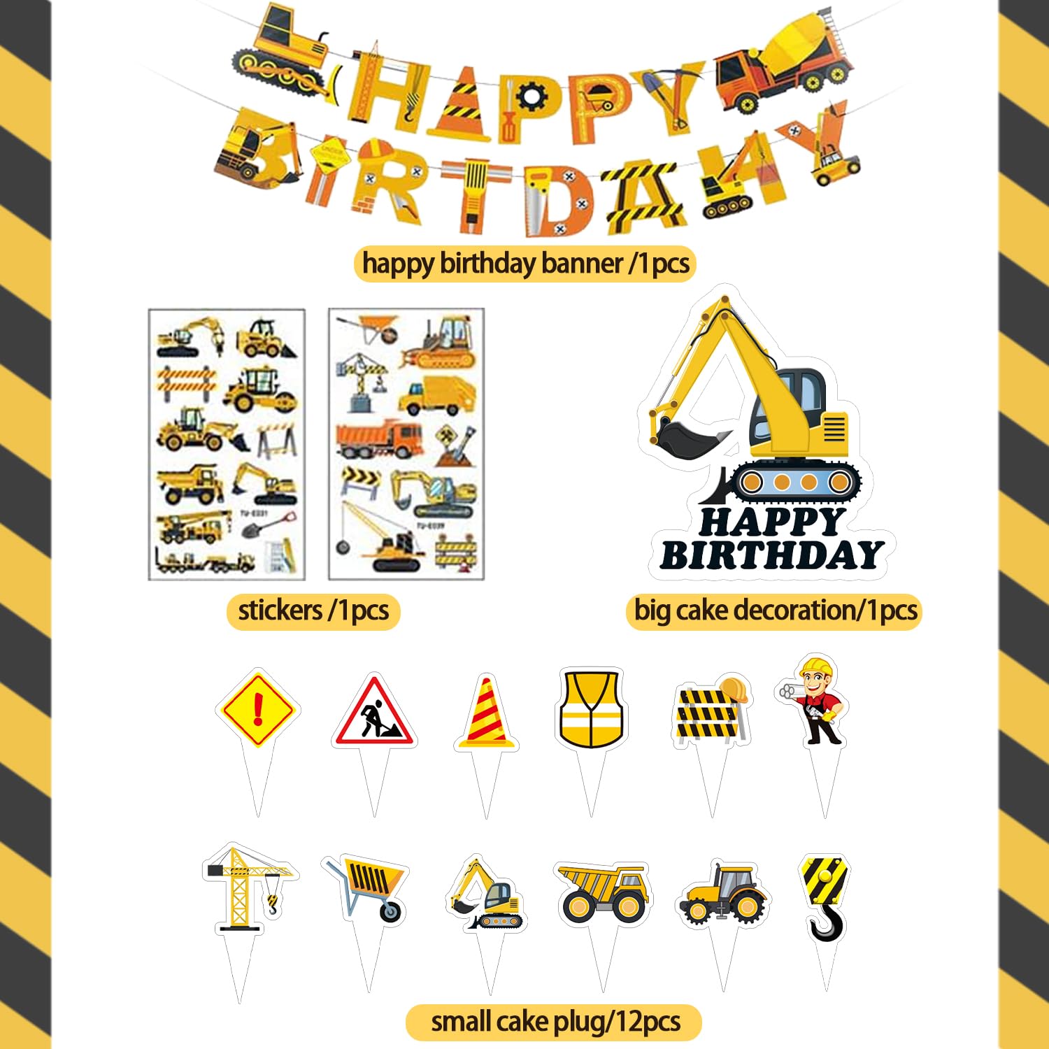Deco Anniversaire Chantier 2 Ans XXL Kit Decoration Anniversaire Garcon 2 Ans