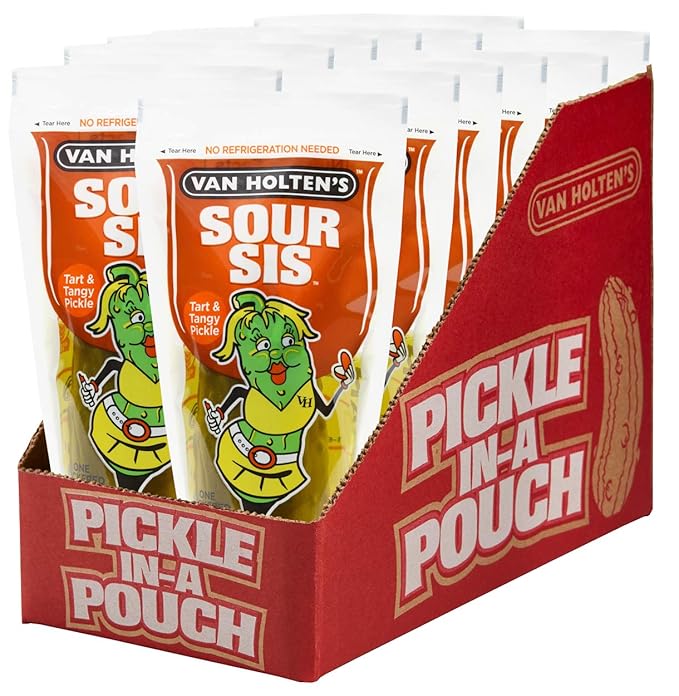 Van Holten's Pickles Sour Sis PickleInAPouch 12
