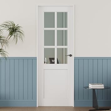 28x80 Interior Door Slab,Glass Doors,Pantry Door,Room Doors,6 Lite Clear