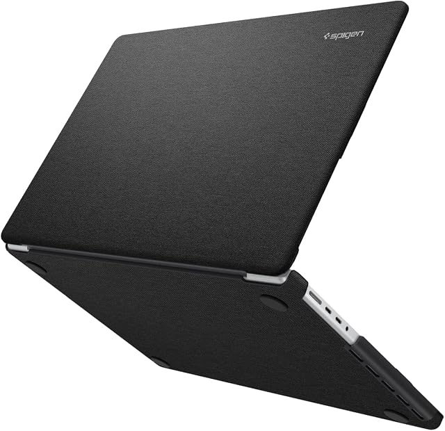 Spigen Urban Fit Laptop Case Compatible with MacBook Pro 16 inch with M2 Pro / M2 Max Chip / M1 Pro / M1 Max Chip (2023/2021) - Black