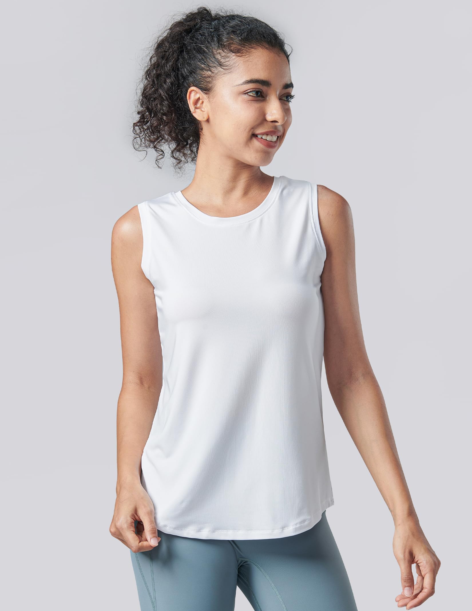 Paquete de 5 camisetas sin mangas de entrenamiento para mujer, camisetas atléticas sin mangas para mujer, camisetas de ejercicio para yoga, tenis
