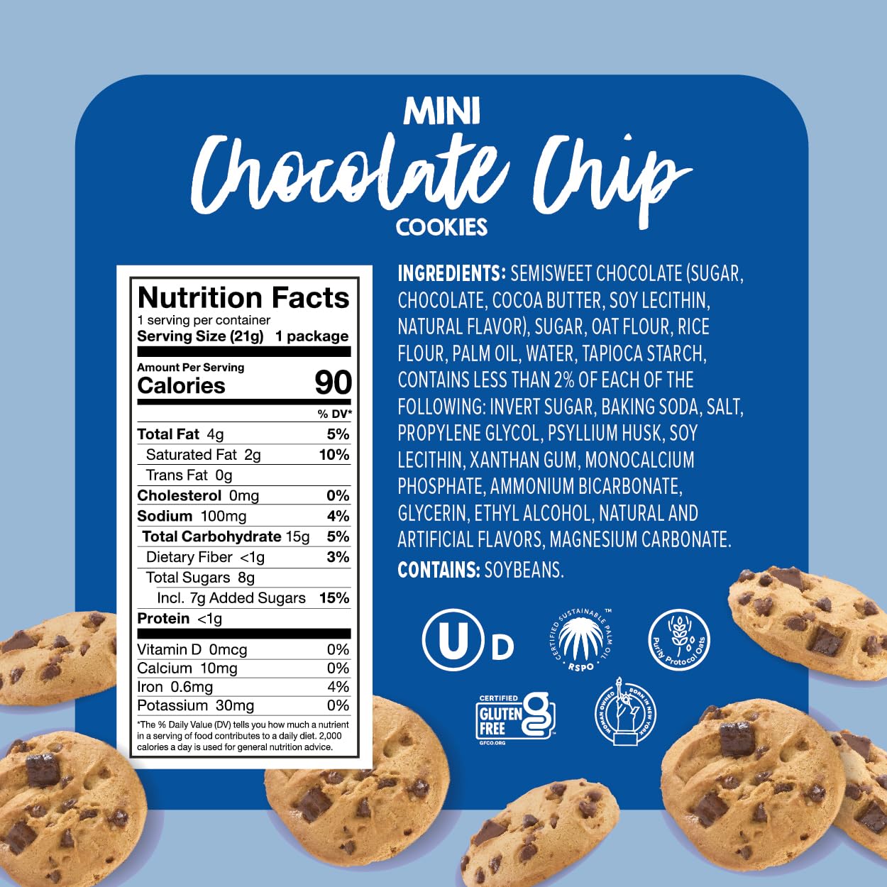 Amazon.com: Goodie Girl Mini Chocolate Chip Cookies - Gluten Free
