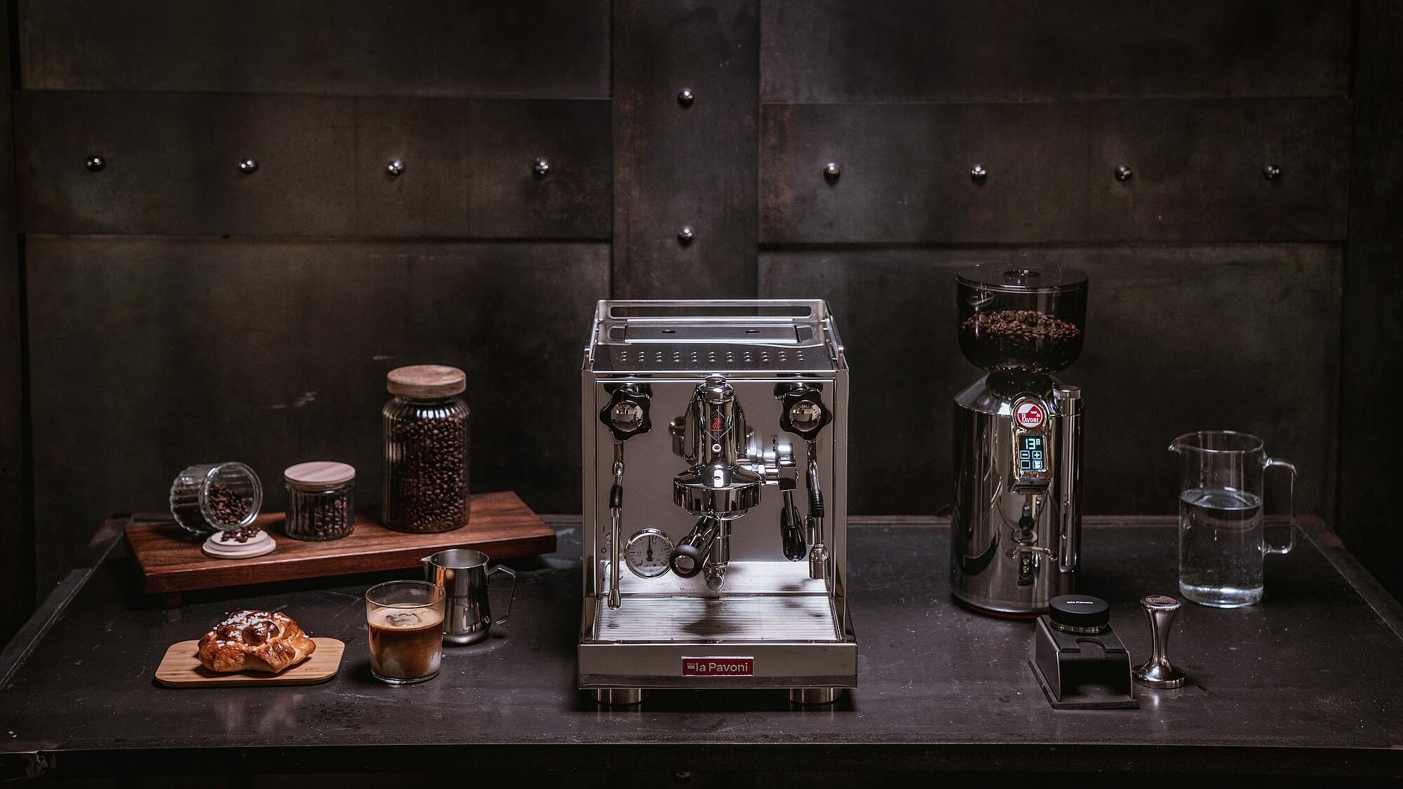 La Pavoni New Cellini Classic, Macchina Caffè Espresso Semi-Professionale LPSCCS01EU, Caldaia Singola con Scambiatore di Calore, con Valvole Rotative, Lancia Vapore e Acqua Calda, 1400 W, Acciaio Inox