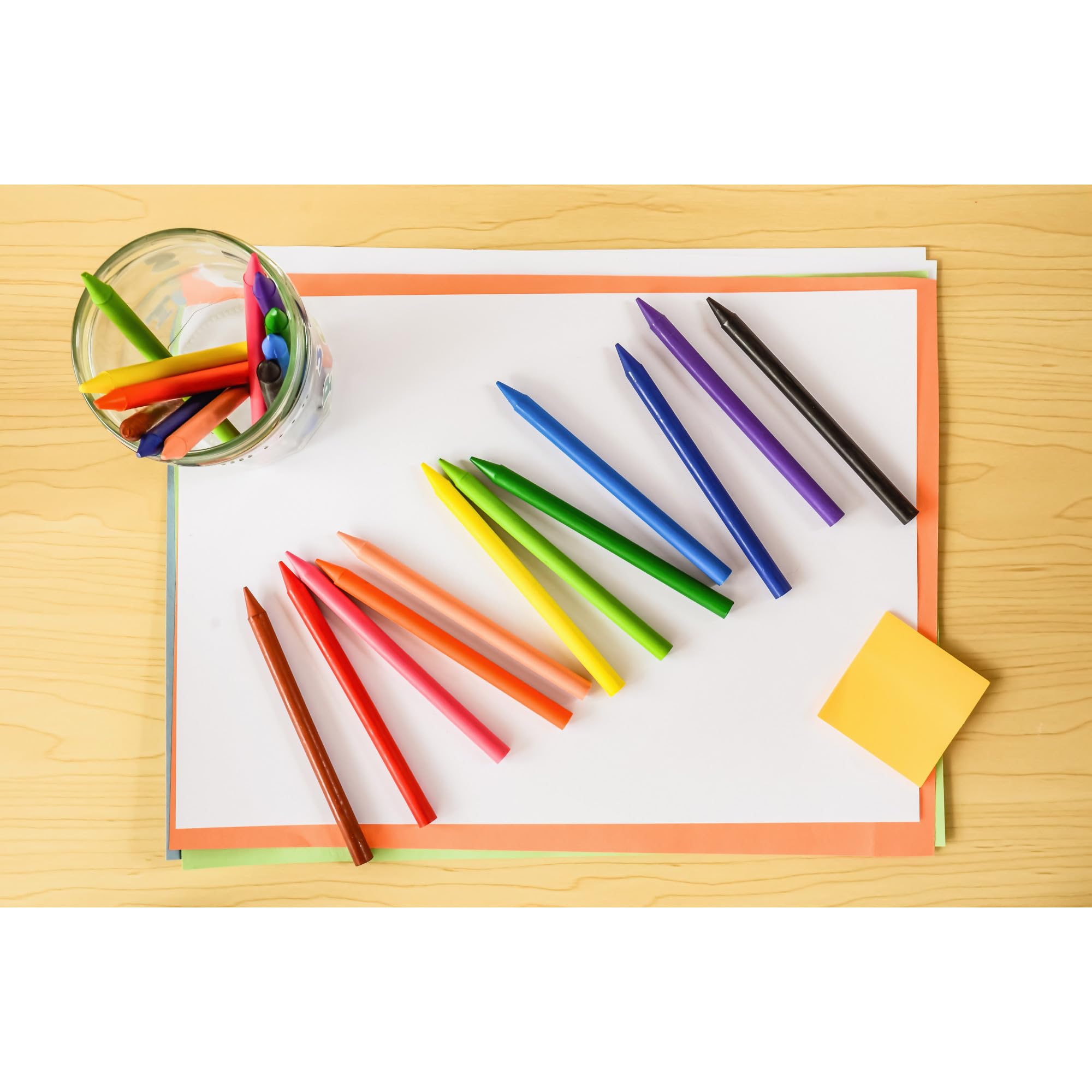 BIC Kids Plastidecor Pack de Ceras lavables, especial escuelas, óptimo para niños a partir de 30 meses, antimanchas, Caja Beige de 352 Unidades (Paquete de 1)