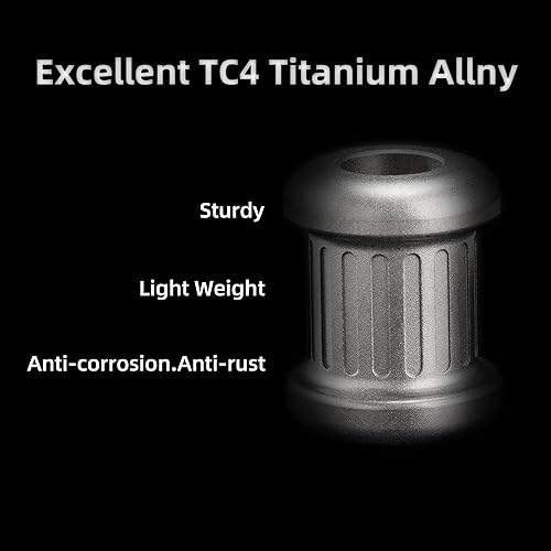 Miniatura 2 de HG618 - Cuentas de paracaídas de titanio  1 pieza de cuentas de cuchillo para patio de tierra al aire libre, accesorios EDC para pulsera, collar,